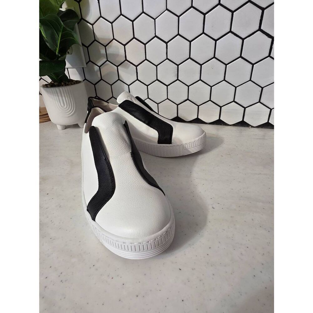 Gabor 23.205 Black & White Slip On Sneakers Size 5 1/2 - Picture 6 of 8